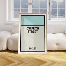Personalised Board Game Street Print Poster, Custom Wall Art, Any Street, Name, Housewarming Gift Property New Home 2996 - thumbnail 3