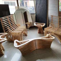 Organic Custom Made Furniture Set - Chair, Sofa & Coffee Table - thumbnail 2
