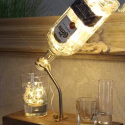 Jose Cuervo Especial Silver Bottle Light - 70Cl. Unique Lamp & Tequila Lover Gift For The Home - thumbnail 2