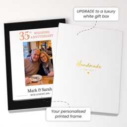 Personalised 35Th Wedding Anniversary Gifts - Coral Photo Frame - thumbnail 2