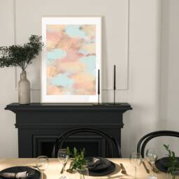 Pastel Colourful Watercolor Print Set Of 2 Wall Art Print, Contemporary Abstract, Living Room Prints , Colourfu Poster, Fast Delivery A2 - thumbnail 3