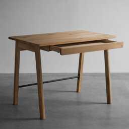 Office Desk Yotsa With Wide Drawer Wooden Scandinavian Table Executive Oak Computer Unique Solid Wood Mid Century Modern - thumbnail 2