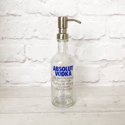 Absolut Vodka Bottle Soap Pump Dispenser Upcycled - thumbnail 1