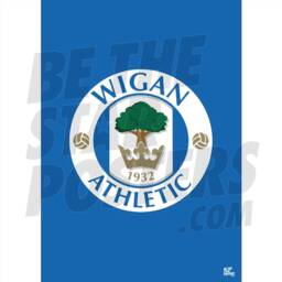 Wigan Athletic Fc Crest Poster - Officially Licensed Product Sizes A4/A3 A2 - thumbnail 2