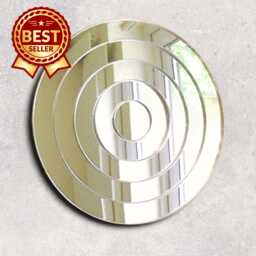 Infinity Circle Acrylic Mirror Wall Art - Custom Sizes, Shapes & Colours - thumbnail 1