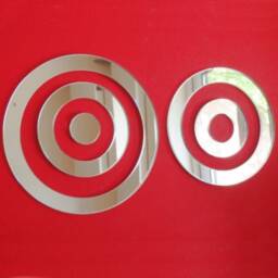 Infinity Circle Acrylic Mirror Wall Art - Custom Sizes, Shapes & Colours - thumbnail 3