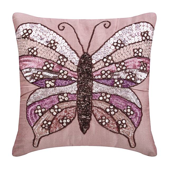 "Decorative Lilac Pink Euro Pillow Cover 24""x24""/26""x26" - image 1