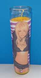 Handmade Britney Spears Candle 90S Pop Star Glass Container - thumbnail 1