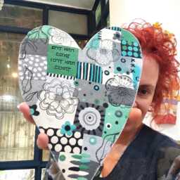Wall Hanging Whimsical Heart - thumbnail 3