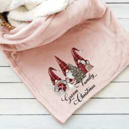 Christmas Blanket -Gonk Family Name Blanket - Free Personalisation - thumbnail 2