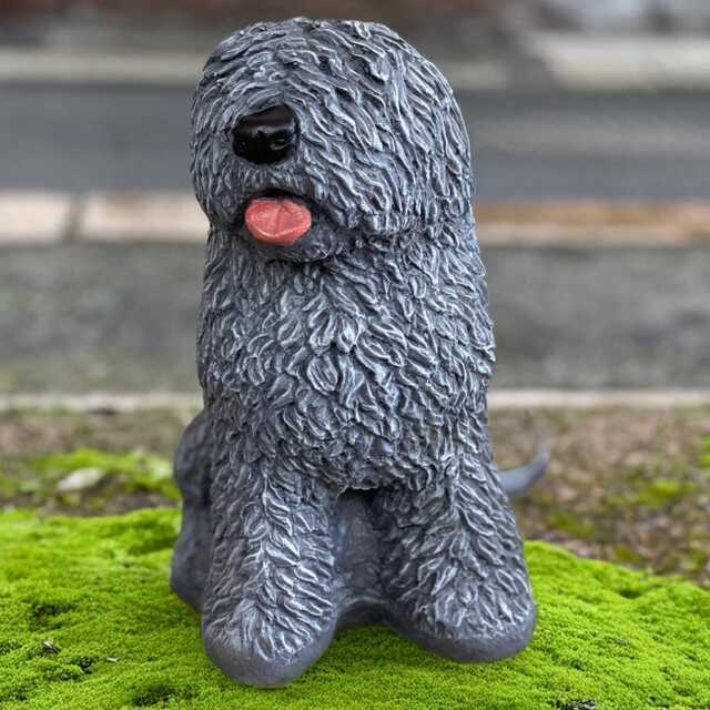 Amazing English Old Dog Sculpture Concrete Figurine Stone Pet Statue Animal Decoration Memorial Ornament Garden Decor Handmade - image 1