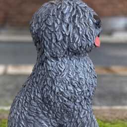 Amazing English Old Dog Sculpture Concrete Figurine Stone Pet Statue Animal Decoration Memorial Ornament Garden Decor Handmade - thumbnail 4