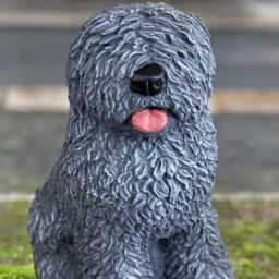 Amazing English Old Dog Sculpture Concrete Figurine Stone Pet Statue Animal Decoration Memorial Ornament Garden Decor Handmade - thumbnail 2