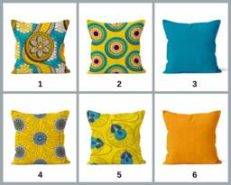 African Mandala Cushion Cover, Ethnic Style Pillowcase, Yellow & Turquoise Decor, Exotic Home Accent, Unique Bedroom Decor - thumbnail 1