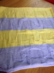 Lavender & Lemon Elephant Parade Baby Blanket - thumbnail 1