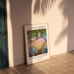Monet Exhibition Poster, The Artists Garden, Claude Print, Floral Wall Art, Scenery Water Decor, Flower A1/A2/A3/A4 - thumbnail 2