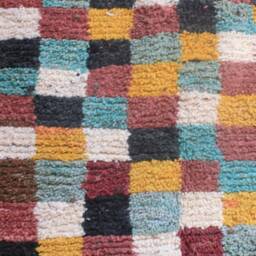 Colorful Moroccan Rug, Custom Fabulous Boujad Abstract Multicolored Carpet, Handmade Bohemian Rug - thumbnail 4