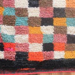 Colorful Moroccan Rug, Custom Fabulous Boujad Abstract Multicolored Carpet, Handmade Bohemian Rug - thumbnail 3