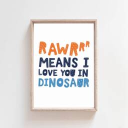 Set Of 3 Dinosaur Prints, Boys Nursery Wall Art, Bedroom Decor, Quotes, Sign, Posters - thumbnail 3