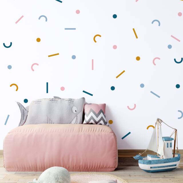 Abstract Shapes Wall Decals - Playroom, Nursery Decor - image 1