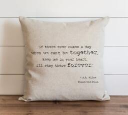 If There Ever Comes A Day 20 X Pillow Cover // Winnie The Pooh Everyday Love Throw Gift Accent Cushion - thumbnail 1
