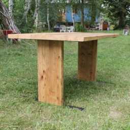 Dining Table Made Of Reclaimed Wood, Dining Old Scaffolding Planks, Solid Wood Table, Plank Industrial Kitchen Xxl Country House - thumbnail 3