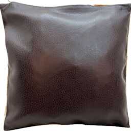 Set Of 2 Cowhide Patchwork Cushion Covers, Geometric Hair-On Hide Leather Pillow Cases - thumbnail 4