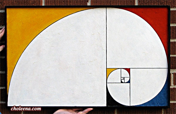 Fibonacci Mondrian Mosaic - Paper Tile Medium - Original Art - Unique Process - Fringe Tv - Piet Tribute - Art - image 1