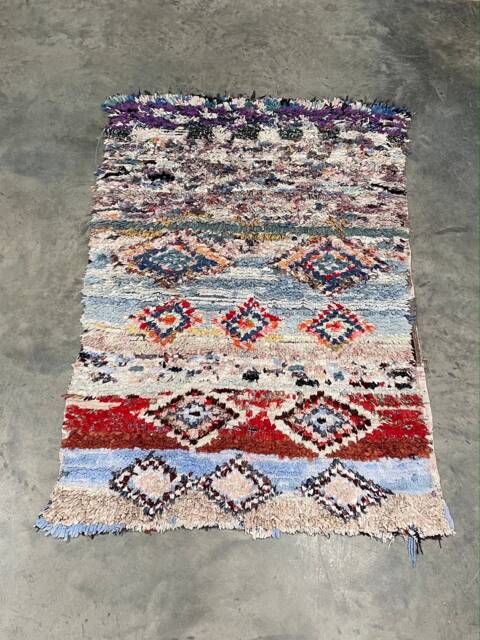 Boucherouite Rug/Runner - Approximately 200x149cms - image 1