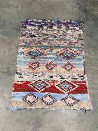 Boucherouite Rug/Runner - Approximately 200x149cms - thumbnail 1