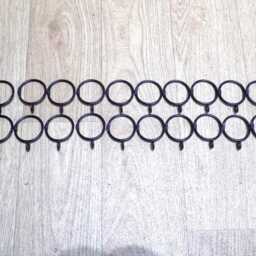 Handcrafted Wrought Iron Curtain Rail With Rings, Heavy Duty, UK Made - thumbnail 3
