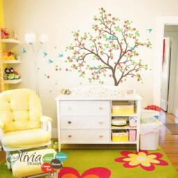 Large White Tree Decal Huge Tree Wall Wall Art Tattoo Mural Stickers Decals Decor - Nt014 - thumbnail 3