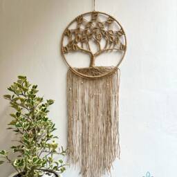 Jute Tree Of Life Macrame Wall Hanging Handmade Home Decor - thumbnail 2