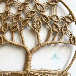 Jute Tree Of Life Macrame Wall Hanging Handmade Home Decor - thumbnail 3