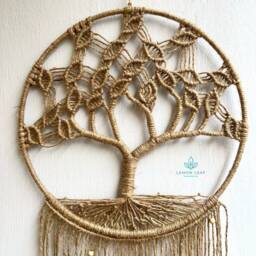 Jute Tree Of Life Macrame Wall Hanging Handmade Home Decor - thumbnail 4