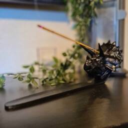 Triceratops Incense Holder - Dinosaur - thumbnail 1
