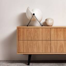 "Sideboard, Tv Cabinet, Stand Oak Veneer 4 Drawers & Doors ""Veronica" - thumbnail 2