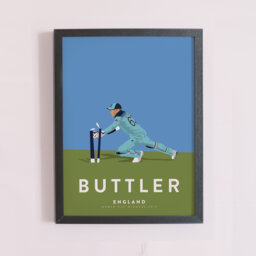 Jos Buttler England Cricket Odi Team Art Print - World Cup Winners Collection A3 A4 Poster - thumbnail 1