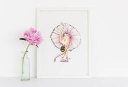Art Printthe Ballerina - Fashion Illustration Print - Fashion Sketch Print -Wall Decor By Melsy's Illustrations - thumbnail 1