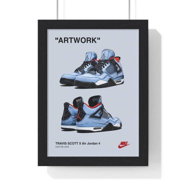 Travis Scott X Cactus Jack Nike Air Jordan Wall Art Poster