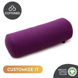 Custom Organic Cotton Bolster Pillow With Removable Cover - Filled Gots Any Size, Shape & Fabric On Request - thumbnail 2