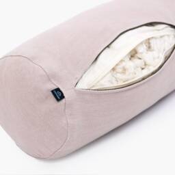 Custom Organic Cotton Bolster Pillow With Removable Cover - Filled Gots Any Size, Shape & Fabric On Request - thumbnail 3