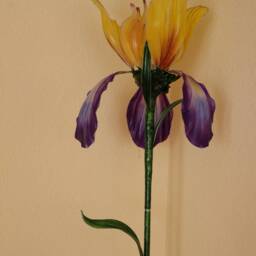 Floor Lamp Yellow Lilac Minimalist Lighting Violet Light Orange Interior Lighting Sculpture Shade Art Craft Soft - thumbnail 2