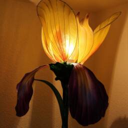 Floor Lamp Yellow Lilac Minimalist Lighting Violet Light Orange Interior Lighting Sculpture Shade Art Craft Soft - thumbnail 3