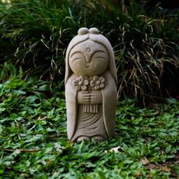 Jizo Buddha 8.5 Inch/21 cm, Figurine, Room Decor, Home Birthday Gift, Gift For Her, Him, Outdoor Garden Decor - thumbnail 3