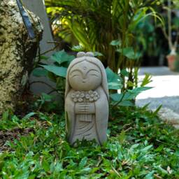 Jizo Buddha 8.5 Inch/21 cm, Figurine, Room Decor, Home Birthday Gift, Gift For Her, Him, Outdoor Garden Decor - thumbnail 2