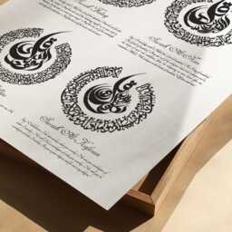 Islamic Wall Art, Four Quls Surah, 4 Kuls Frame, Home Decor, Gifts, Arabic Calligraphy, A4 Prints, Muslim Gift, Living Decor - thumbnail 3