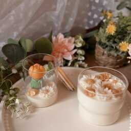 Provence Garden Glass Candle, Choice Of Design, Soothing Southern Scent - thumbnail 2