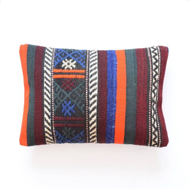 Boho Pillow Cover Bohemian Lumbar Aztec Kilim 35x50 - image 1