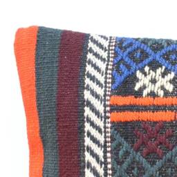 Boho Pillow Cover Bohemian Lumbar Aztec Kilim 35x50 - thumbnail 2
